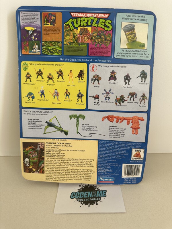 TMNT Rat King 1989 MOSC - Image 3