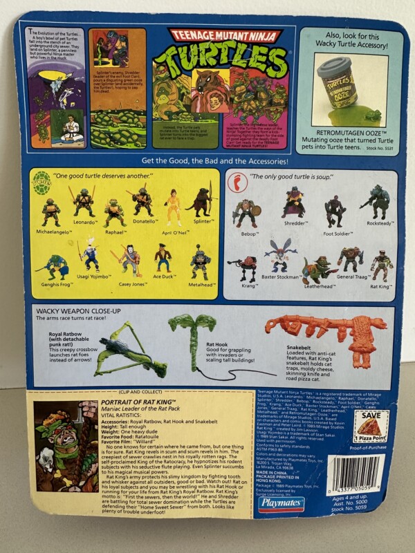 TMNT Rat King 1989 MOSC - Image 9