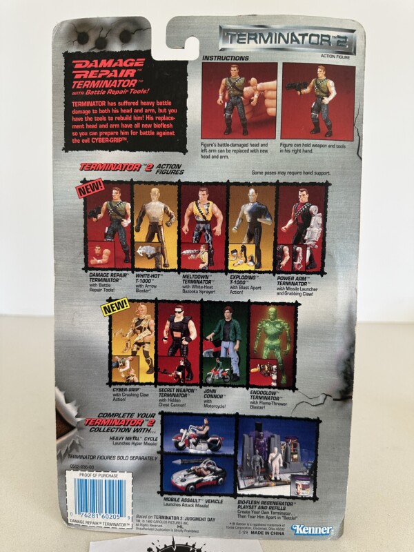 Terminator 2 Damage Repair Terminator MOSC Kenner 1991 - Image 4