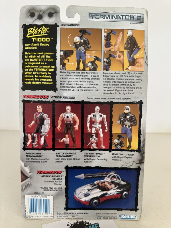Terminator 2 Blaster T-1000 MOSC Kenner 1991 - Image 4