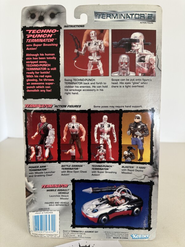 Terminator 2 Techno-Punch Terminator MOSC Kenner 1991 - Image 4