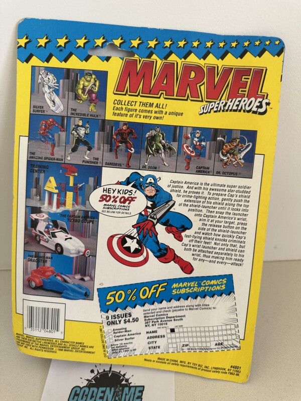 Marvel Super Heroes Captain America 1990 ToyBiz - Image 3